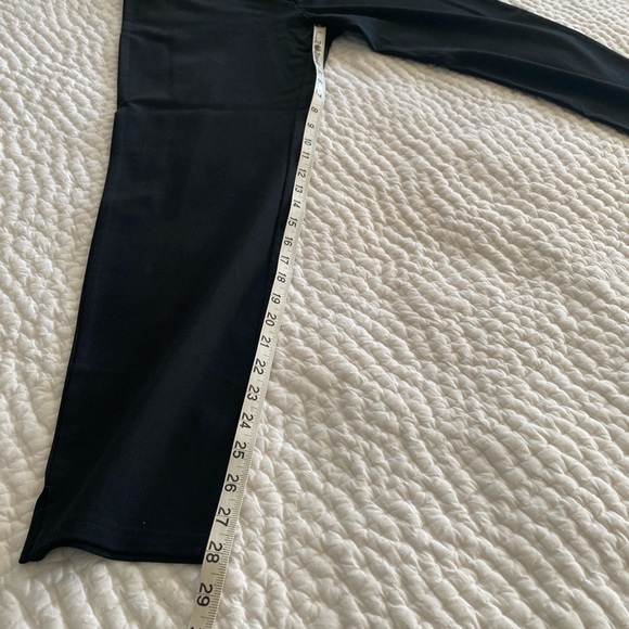 Garnet Hill black straight-leg ponte pants, small, NWT - Picture 9 of 10